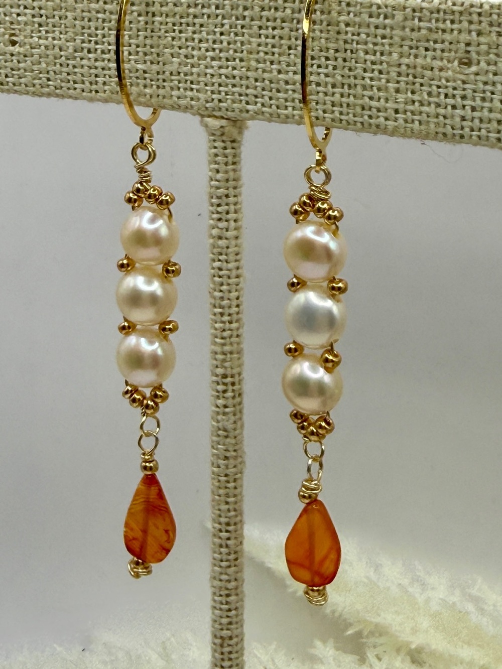 Cultured Pearl Stack Earrings - Picture 5 of 5